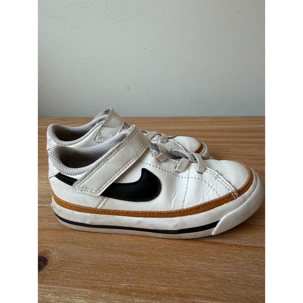 Nike Court Legacy Kids Sneaker Youth Boys Girls White Black Shoes Size 9C